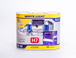 MLH7WL_лампа! галогеновая 12V H7 55W PX26d 4300K (бокс 2шт) White Light\