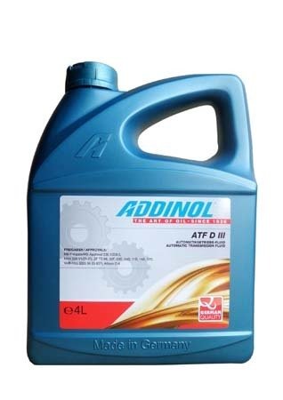 Трансмиссионное масло ADDINOL ATF D III (4л)