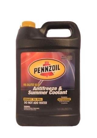 Антифриз готовый к прим. желтый PENNZOIL Antifreeze&Summer Coolant 50/50 Pre-diluted (3,785л)