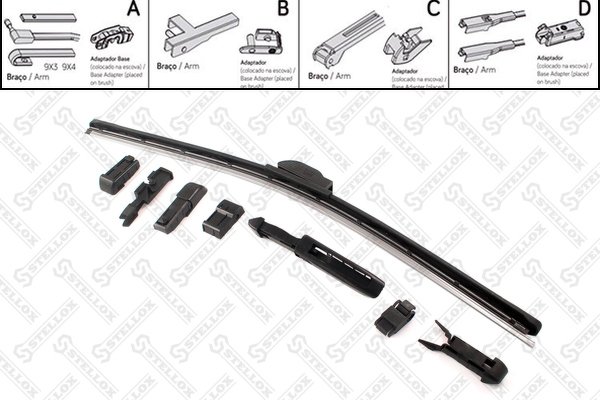 Щетка гибридная, универс. 500/20' Honda, Mazda 6, Renault Kangoo 97>