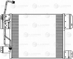 Радиатор кондиц. для а/м КАМАЗ 5490 (13-)/Mercedes-Benz Axor (01-)/(04-)