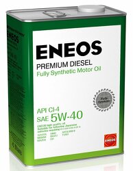 Eneos premium diesel 5w-40 (4l)_масло моторн.! синт.\api ci-4