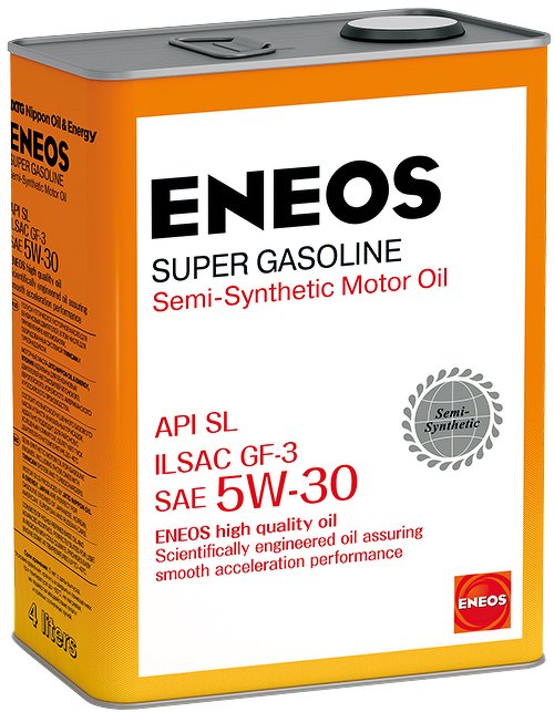 Моторное масло eneos super gasoline sl, 5w-30, 4л, oil1361