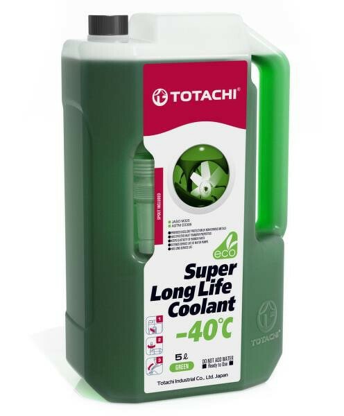 Антифриз зеленый 5кг TOTACHI SUPER LONG LIFE Coolant Green -40C