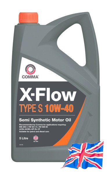 Моторное масло COMMA 10W40 X-FLOW TYPE S, 5л, XFS5L