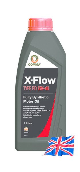 Моторное масло COMMA 5W40 X-FLOW TYPE PD, 1л, XFPD1L