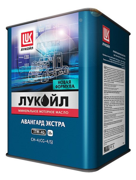 Моторное масло LUKOIL Авангард Экстра, 15W-40, 18л, 135586