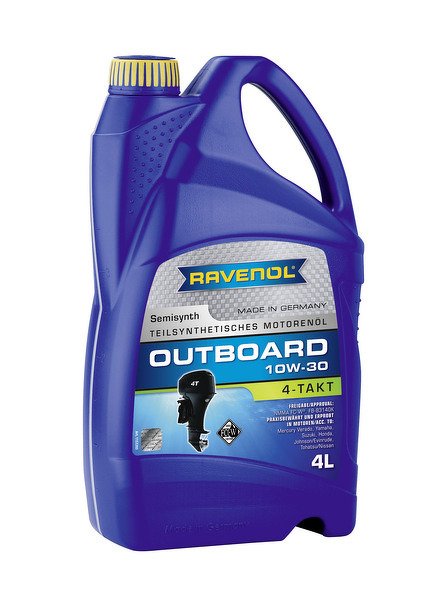 Моторное масло RAVENOL Outboardoel 4T, 10W-30, 4 л, 4014835729094
