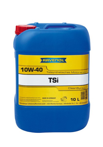 Моторное масло RAVENOL TSI, 10W-40, 10 л, 4014835724143