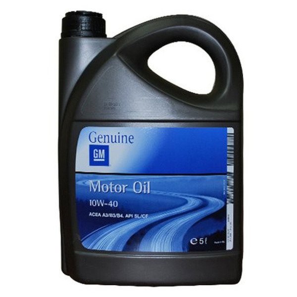 Моторное масло general motors semi synthetic, 10w-40, 5л, 93165216