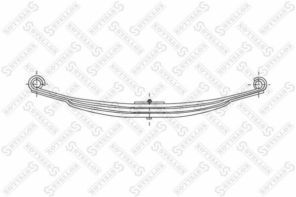 Рессора перед. 2/25+P/15x65x80 800+900 25/S16 MAN 12/14