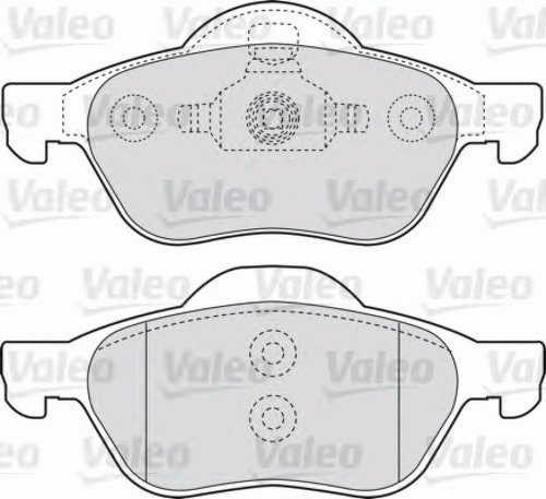 Колодки дисковые, VALEO, 598566