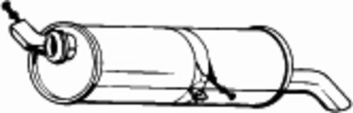 Глушитель, задняя часть, BOSAL, 190949