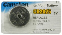 Батарейка Camelion Lithium battery 3V CR2025