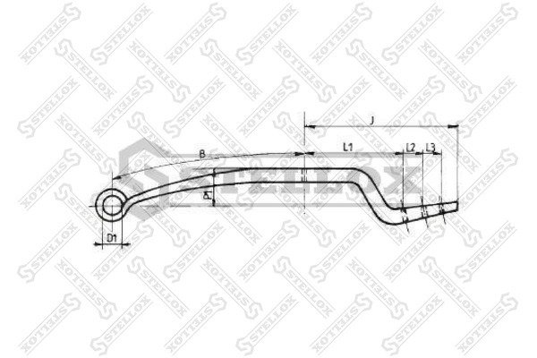 Полурессора 1/48x100 522+435/380 Spr -82 Kr .. S30 SAF