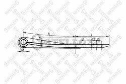 Полурессора 1/48х100 523+370+315 S30 SAF