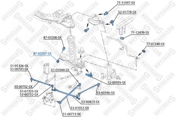 Сайлентблок растяжки рычага VW LT 28-55 all 76-96