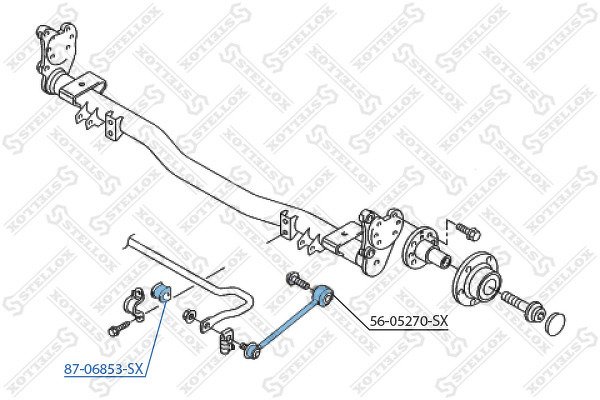 Втулка стабилизатора заднего d19 VW Caddy 1.4/1.6/1.9TDi/2.0SDI 04>