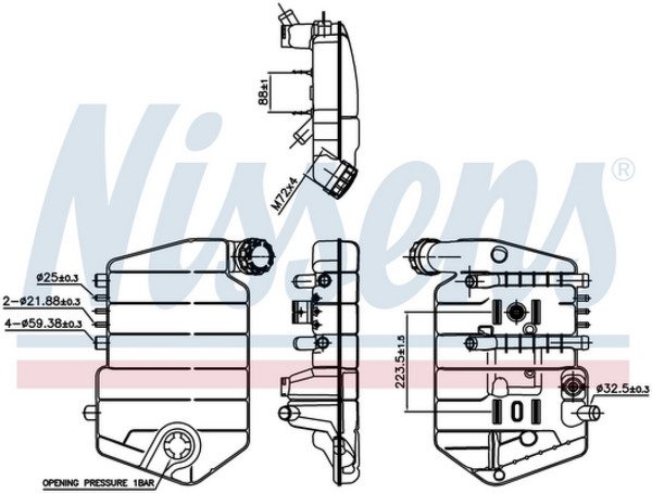 S996024_бачок расширительный! с крышкой\ DAF XF105 05>