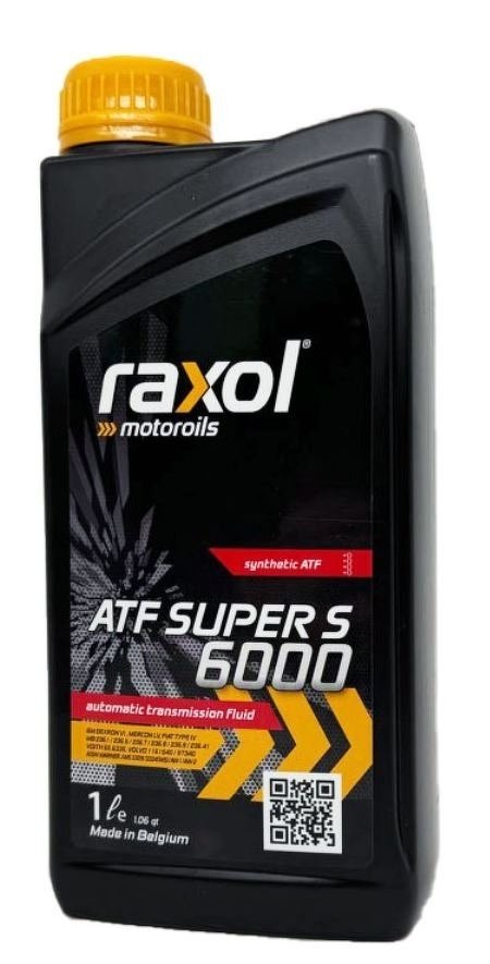 Масло трансмиссионное синтетическое Raxol ATF Super S 6000 (Level: GM Dexron VI, Toyota WS, Hyundai/Kia SP-IV/SP-IV RR, Бельгия), 1 л