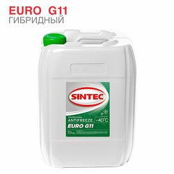 Антифриз Sintec Euro G11 green -40 10кг