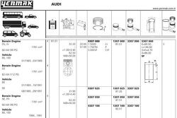 Поршень двс без колец audi 80. vw golf 1.8 =81 1.5x1.75x3 std 82