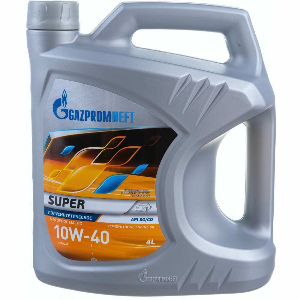 Моторное масло gazpromneft super 10w-40 4л, gazpromneft, 2389901318