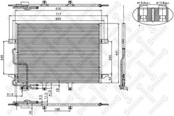 Радиатор конд. MB W211 all 02>