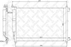 Радиатор кондиционера Nissan Micra/Note, Renault Modus all 03>