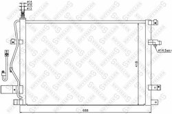 Радиатор кондиционера Volvo C70/S60/S80/V70/XC70 2.0-2.9 00>