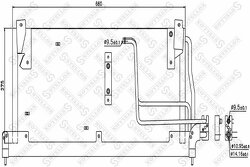 Радиатор кондиционера до номера шасси R4147616 Opel Corsa all 93-00