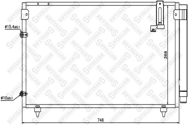 Радиатор кондиционера Toyota Avensis Verso/Picnic all 01-03