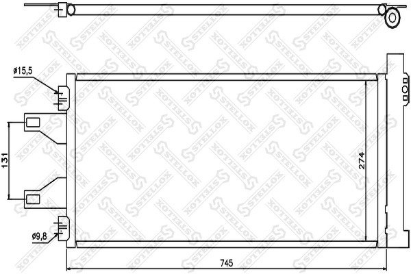 Радиатор кондиционера Fiat Ducato, Peugeot Boxer all 06>