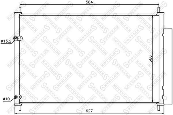 Радиатор кондиционера Toyota Auris 1.4/1.6 07>