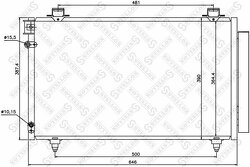 Радиатор кондиционера Toyota Corolla Verso 1.6-2.2D-4D 04>