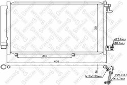 Радиатор кондиционера Ford Fiesta 1.25-1.6i 16V/1.4TDCi 08>