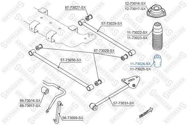 Отбойник амортизатора заднего Daewoo Lacetti Sedan/Hatchback 04>