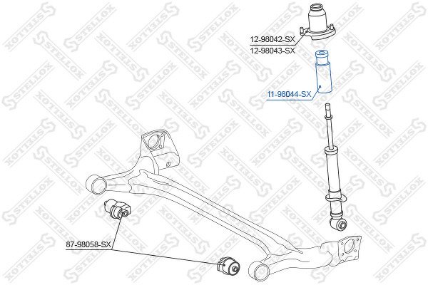 Отбойник-пыльник амортизатора заднего Toyota Corolla CDE120/ZZ12# 01>