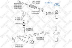 Опора амортизатора переднего Toyota Cami J100E/J102E/J122E 1999-2005