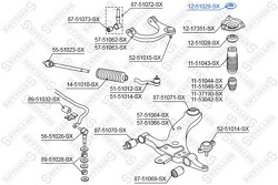 Опора амортизатора переднего верхняя Hyundai Sonata EF 01-04, KIA Magentis 01>