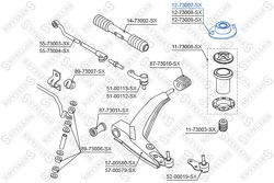 Опора амортизатора переднего VIN: <439639 Daewoo Lanos 97>