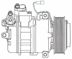 Компрессор кондиц. для а/м КАМАЗ 5490 (13-)/Mercedes-Benz Axor (01-)