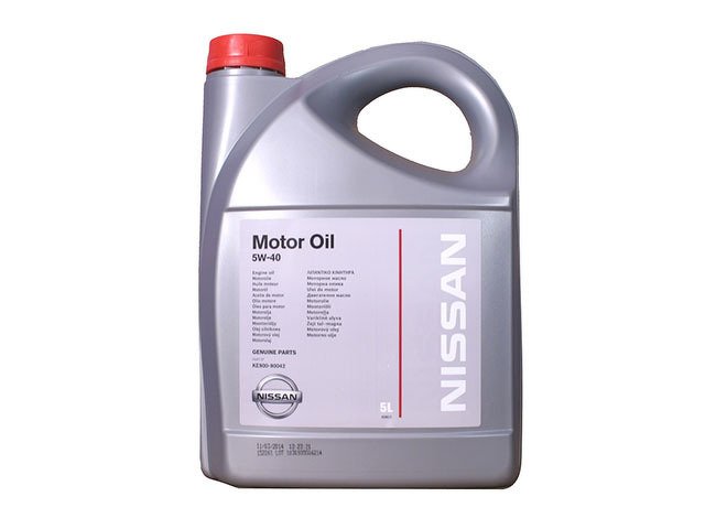 Моторное масло NISSAN Motor Oil, 5W-40, 5л, KE90090042