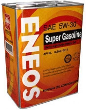 Моторное масло ENEOS SUPER GASOLINE SL, 5W-30, 4л, 8801252021445
