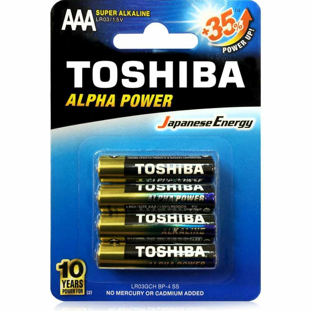 Элемент питания алкалиновый lr03 alpha power 4/card 4456