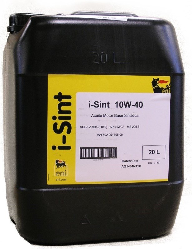 Моторное масло ENI I-Sint, 10W-40, 20л, 18423178001362