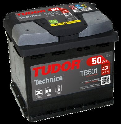 Аккумулятор tudor technica 50 а/ч tb501 207x175x190 en450