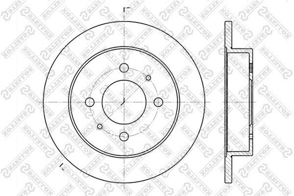 Диск тормозной задний Mitsubishi Colt/Lancer 1.3-1.8/2.0D 91>