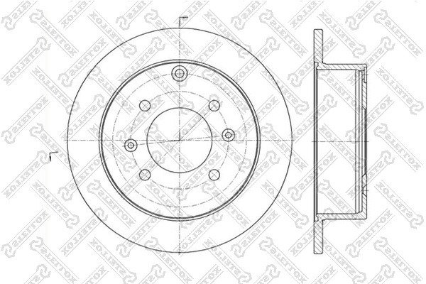 Диск тормозной задний Hyundai Sonata III, IV 99-04, Matrix 01-, Kia Magentis 01