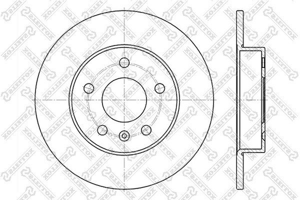 Диск торм. зад. для а/м OPEL Astra H (04-), D 264mm, 5 отв